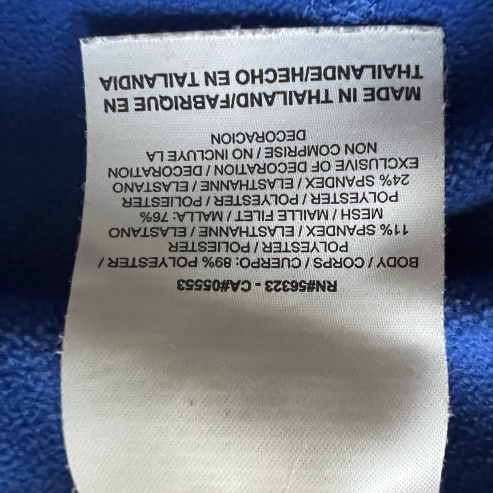 Nike Dri Fit Athletic Blue Half Zip Pullover Pocket Long Sleeve Hoodie Sz Large - Picture 8 of 10